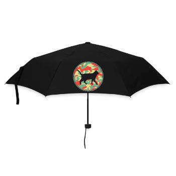 Vintage Amerikanisch Kurzhaar Katze - Regenschirm (klein) - Schwarz - Vorne