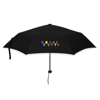 AfD stoppen gegen rechts Demokratie Vielfalt links - Regenschirm (klein) - Schwarz - Vorne