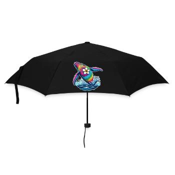Tie Dye Wal Kreuzfahrt Urlaub 2024 Hawaii - Regenschirm (klein) - Schwarz - Vorne