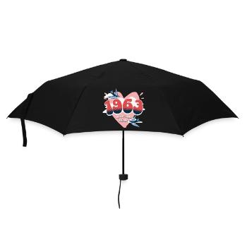 Birthday 60 years adores year of birth 1963 - Umbrella (small) - black - Front