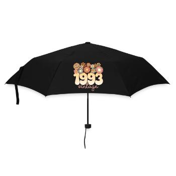 Retro Groovy 1993 Fête Anniversaire Femme 30 Ans - Parapluie standard - noir - Devant