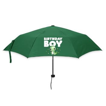 Birthday Boy Dinosaur Party Child - Umbrella (small) - bottlegreen - Front