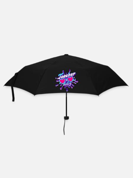 Last day school holidays summer teacher - Umbrella (small) - black