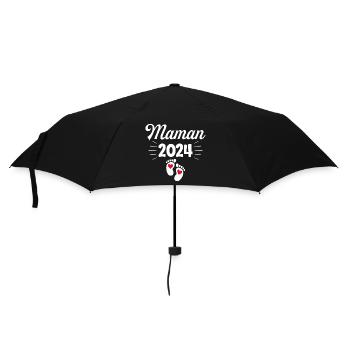 Femme Annonce Grossesse Future Maman 2024 - Parapluie standard - noir - Devant