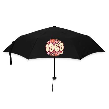 Geburtstagsfeier Frau 1963 60 Jahre Jubiläum - Regenschirm (klein) - Schwarz - Vorne