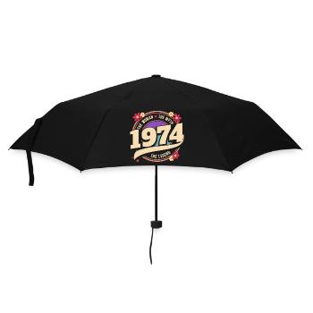 Année 1974 La Légende 50 Ans Anniversaire - Parapluie standard - noir - Devant