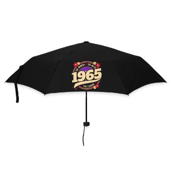 Millésime 1965 Légende 60 Ans Anniversaire Femme - Parapluie standard - noir - Devant