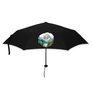 Mountains - Umbrella (small) - black - Front