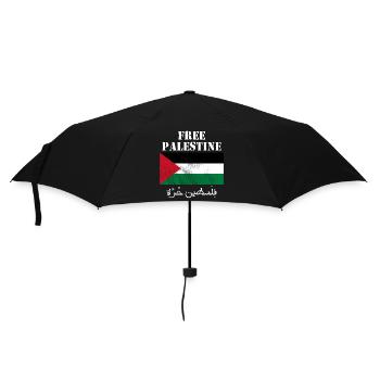 Drapeau de Palestine libre - Parapluie standard - noir - Devant