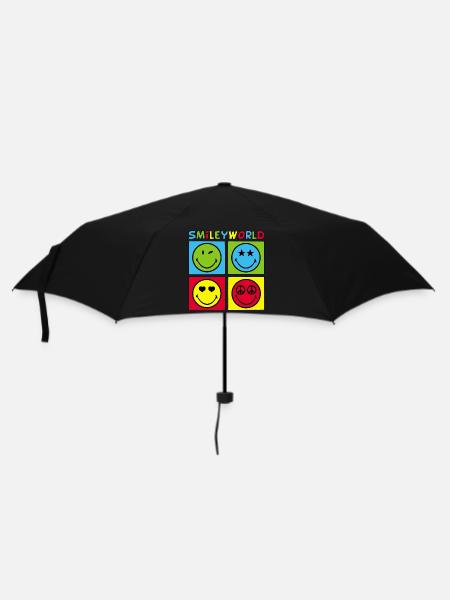 Smileys et quadrichromie - Parapluie standard - noir