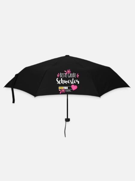 Beste Große Schwester Loading - Regenschirm (klein) - Schwarz