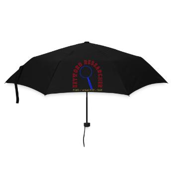 Recherche de mots-clés Logo de la loupe - Parapluie standard - noir - Devant