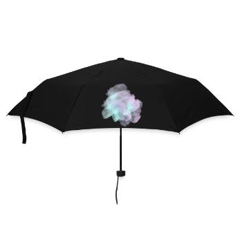 splash bunt farbe muster aufdruck comic style - Regenschirm (klein) - Schwarz - Vorne