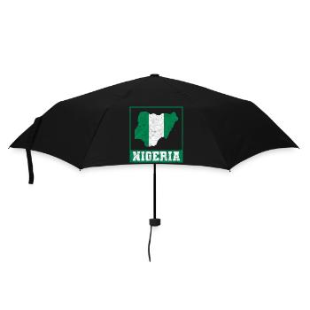 Nigeria Nigerian Africa Flag Pride I Gift - Umbrella (small) - black - Front