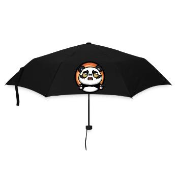 Panda Sunset - Umbrella (small) - black - Front