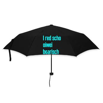 I red scho oiwei boarisch - Umbrella (small) - black - Front