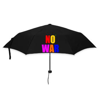 No war - Umbrella (small) - black - Front