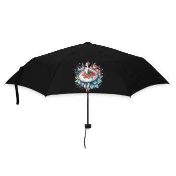 Danseuse de ballet avec tutu - Parapluie standard - noir - Devant
