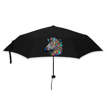 Zèbre - Parapluie standard - noir - Devant