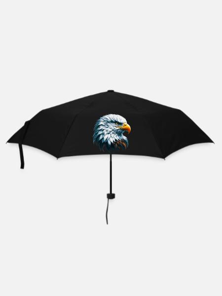 Adler - Regenschirm (klein) - Schwarz