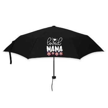 Geliebte Mama - Regenschirm (klein) - Schwarz - Vorne