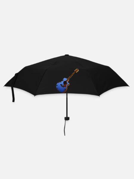 Gitarre musiker - Regenschirm (klein) - Schwarz