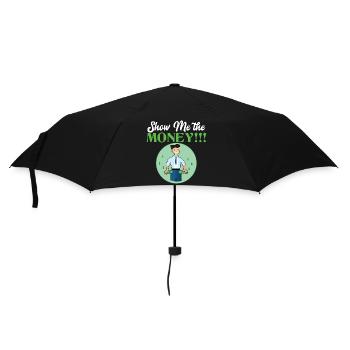Show Money Design für gut verdienende Berufstätige - Regenschirm (klein) - Schwarz - Vorne