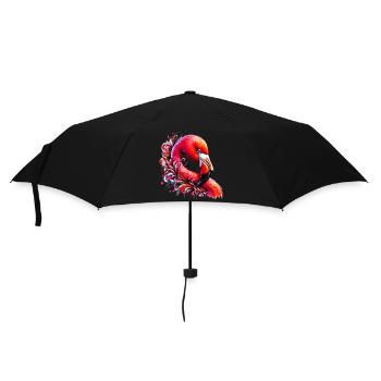 Flamant - Parapluie standard - noir - Devant