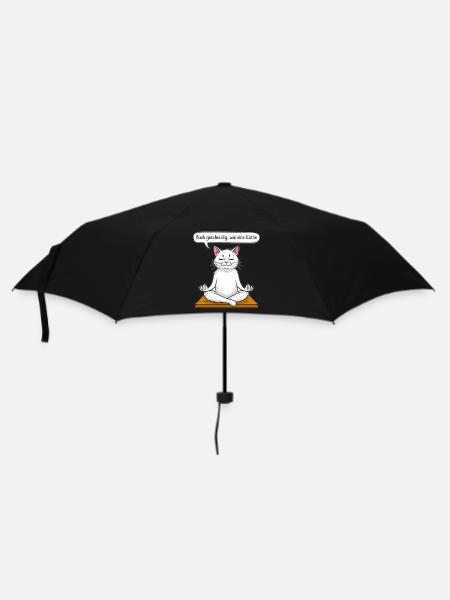 Méditation féline - Parapluie standard - noir
