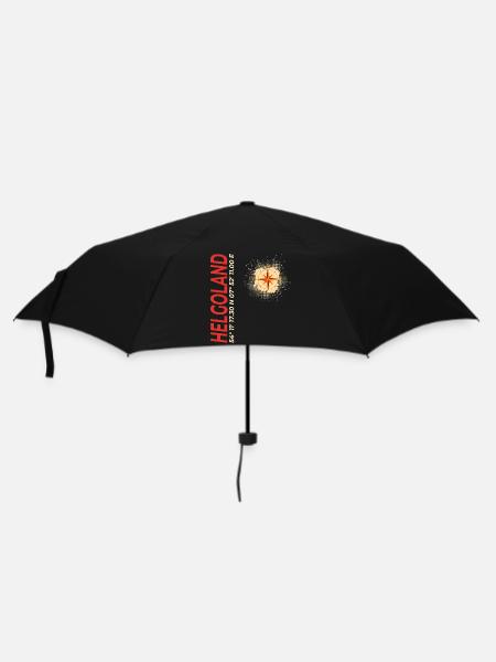 Helgoland - Regenschirm (klein) - Schwarz