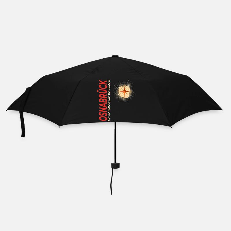 Osnabrück - Regenschirm (klein) - Schwarz