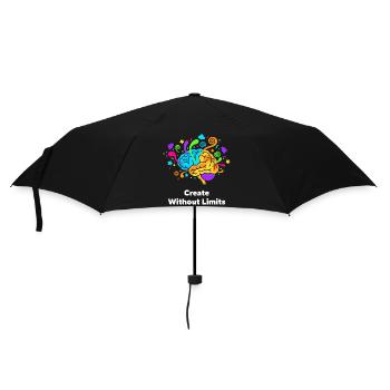 Kreatives Gehirnkunst Ohne Grenzen - Regenschirm (klein) - Schwarz - Vorne