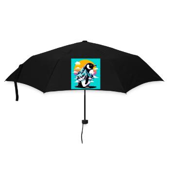 pingouin - Parapluie standard - noir - Devant
