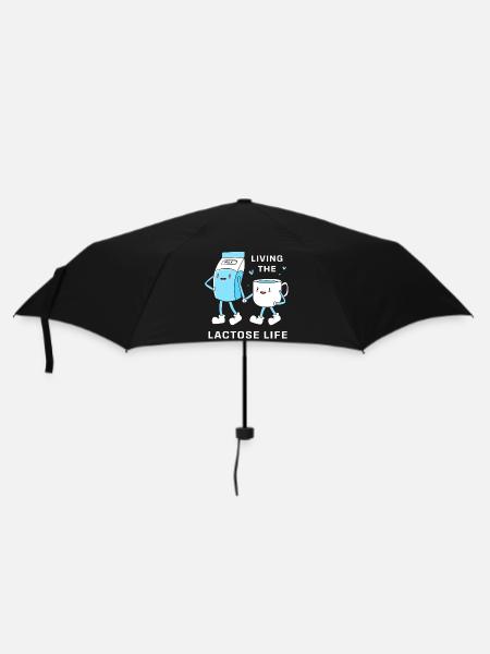 Milch Laktose Blähungen - Regenschirm (klein) - Schwarz