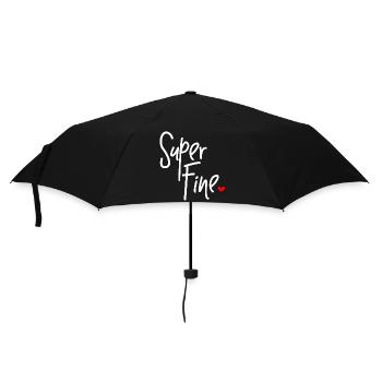 Super gut für heißere Mama-Hotgirls - Regenschirm (klein) - Schwarz - Vorne