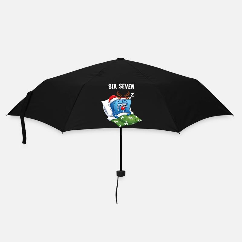 67 Six Seven Meme Weihnachten Pyjama - Regenschirm (klein) - Schwarz