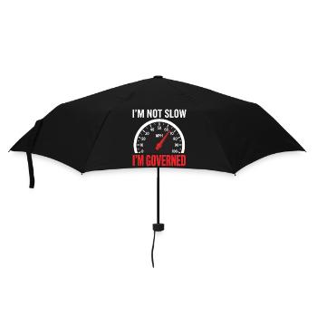 Conducteur de camion drôle gouverné - Parapluie standard - noir - Devant