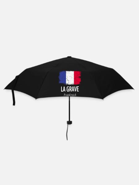 La Grave - Regenschirm (klein) - Schwarz