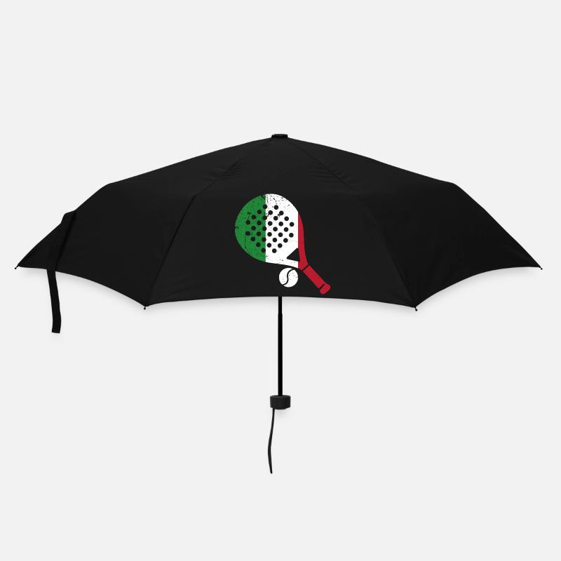 Padel Racket Italien Style - Regenschirm (klein) - Schwarz