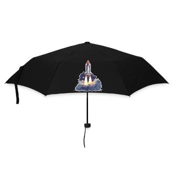 Astronomy Space Rocket Launch Exploration - Umbrella (small) - black - Front