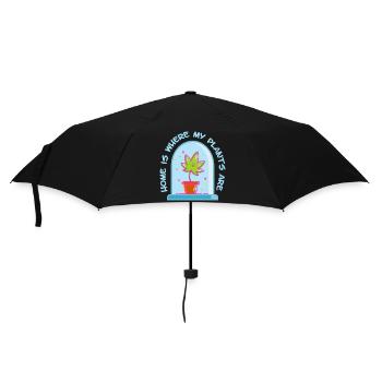 Chez moi, c’est là où se trouvent mes plantes - Parapluie standard - noir - Devant