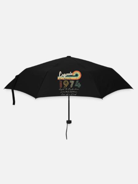 1974 The Legends Were Born in 1974 | vintage!! - Umbrella (small) - black