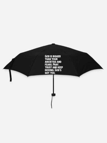 Dieu est plus grand que tes angoisses et tes peurs. - Parapluie standard - noir