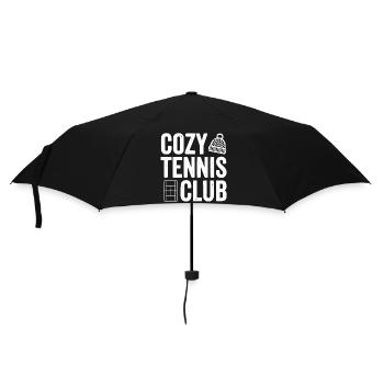 Cozy Tennis Club, stylish tennis polo - Umbrella (small) - black - Front