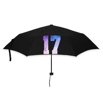 numéro 17 – Cadeau anniversaire 17 ans - Parapluie standard - noir - Devant