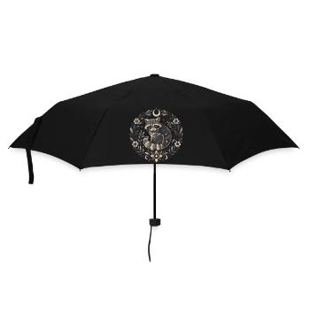 Mondpfoten Raccoon Ornament - Regenschirm (klein) - Schwarz - Vorne