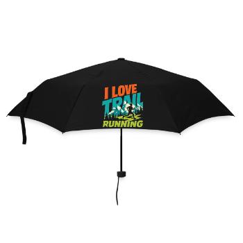 I Love Trail Running - Umbrella (small) - black - Front