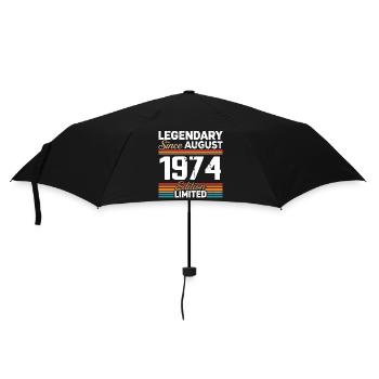 Légendaire Depuis Août 1974 Vintage Rétro - Parapluie standard - noir - Devant
