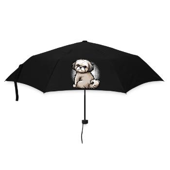 Bolonka Zwetna Bolonkabesitzer Bolonkaliebhaber - Regenschirm (klein) - Schwarz - Vorne