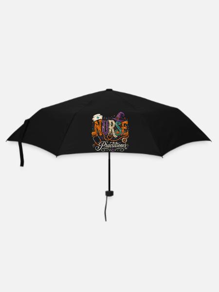 Krankenschwester Krankenpfleger Halloween - Regenschirm (klein) - Schwarz